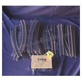 Vintage Tyco hobby transformer and 30 HO train