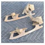 Antique strap-on ice skates