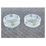 Vintage pressed glass ashtray or small