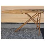 Antique wood ironing board. Foldable