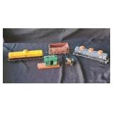 Vintage HO scale train cars