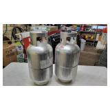 (2) stainless LP tanks