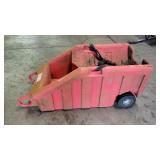 Plastic barrel cart
