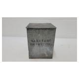 Sanitary Dairy galvanized box