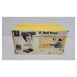 Steel 8" drill press umopened
