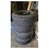 Set of 4 Hummer tires and rims