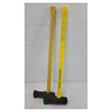 (2) splitting maul with fiberglass handle