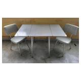 Small drop leaf kitchen table and 2 chairs