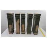 (5) large ammo boxes