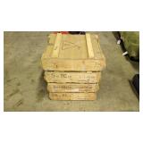 4 explosives boxes (empty)