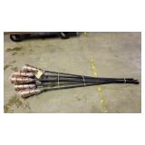 (7) Tiki metal cone torches