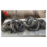 Large pile of welding leads