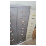 All steel 5 drawer file cabinet
