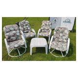 Patio chairs and small table