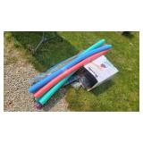 Pool noodles, pipe insulation and plastic