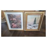 2 framed artwork