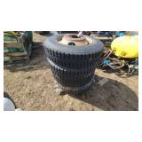 (4) 285/75-24R tires on bud rims