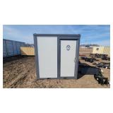 Unused portable bathroom