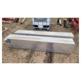 pair of diamond plate side toolboxes