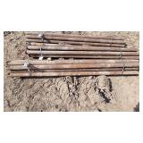 (10) pipe fence posts