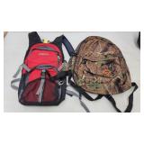 (2) backpacks