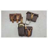 (3) Russian Mosin Nagant ammo pouches