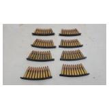 (80) rounds of 7.62x39 Mosin nagant ammo brass