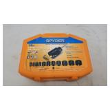 Spider 14 pc carbide tipped hole saw set