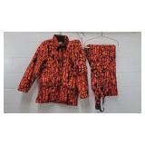 Blaze orange camo hunting suit