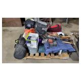 Pallet of assorted camping supplies