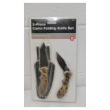Camo folding knife set