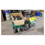 Pallet of gardening goods