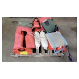 Pallet of life jackets