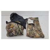 (2) pair of 3X camo pant and bibs