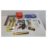 Assorted hand tools and accessories