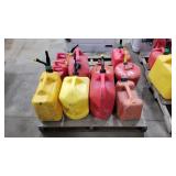 Pallet of fuel cans