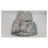 (2) camo duffle bags