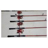 (4) Shakespeare Xterra spinning combo