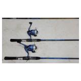 (2) Shakespeare Xterra spinning combo