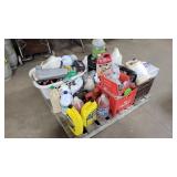Pallet of oil, fasteners other garage products