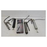 Assorted grease guns
