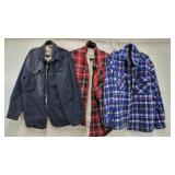 (3) 2X insulated shirts
