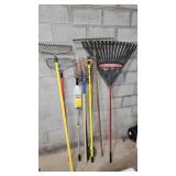 Group of assorted yard tools