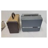 Movie projector and vintage slides