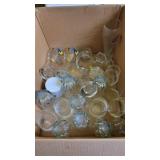 Box of assorted glasses