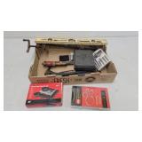 Box of assorted tools