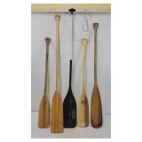 (5) canoe paddled