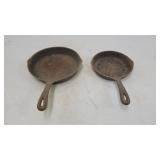 (2) Wagner cast iron frying pans