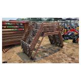 Unused round bale feeder