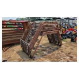 Unused round bale feeder